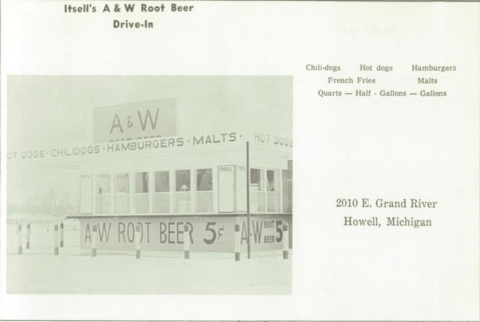 A&W Restaurant - Howell - 2010 E Grand River Ave 1961 (newer photo)